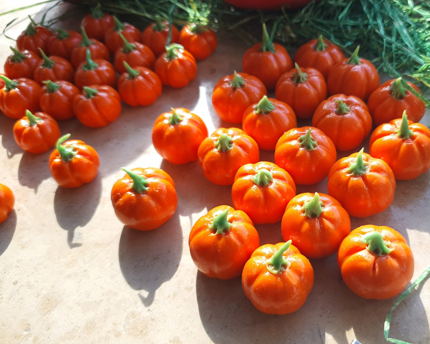 Kürbis als Miniaturen