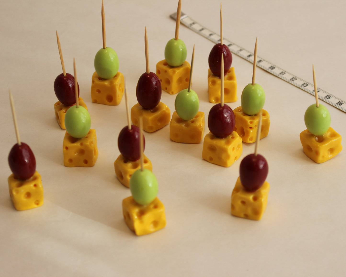 Käse Trauben Spieße, Fake Fingerfood