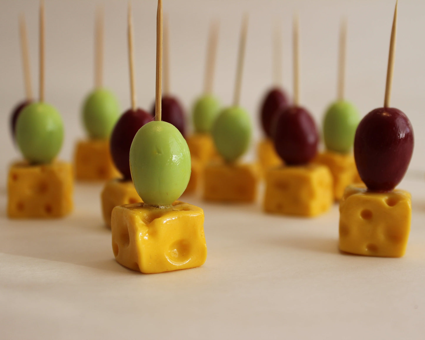 Käse Trauben Spieße, Fake Fingerfood