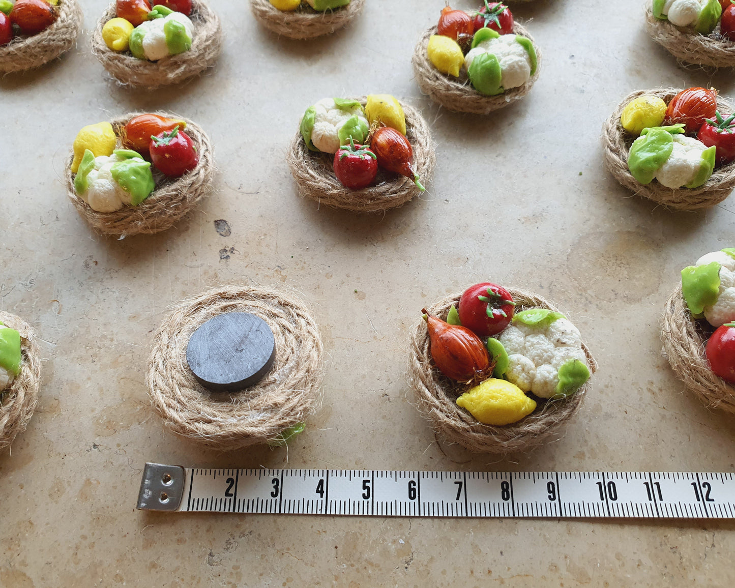 Gemüseschale-Blumenkohl mit Kühlschrankmagnet
