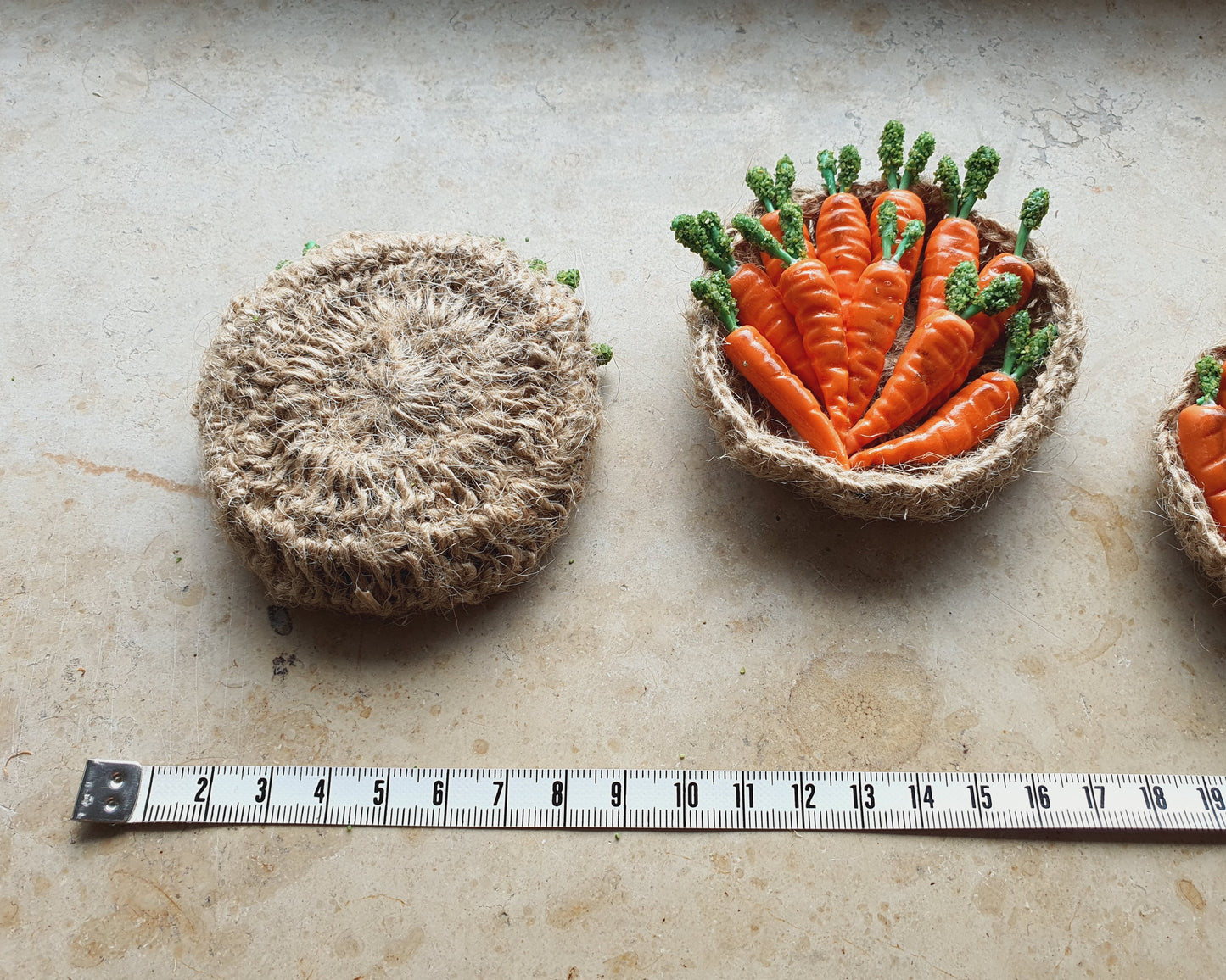 Karottenschale mit Kühlschrankmagnet