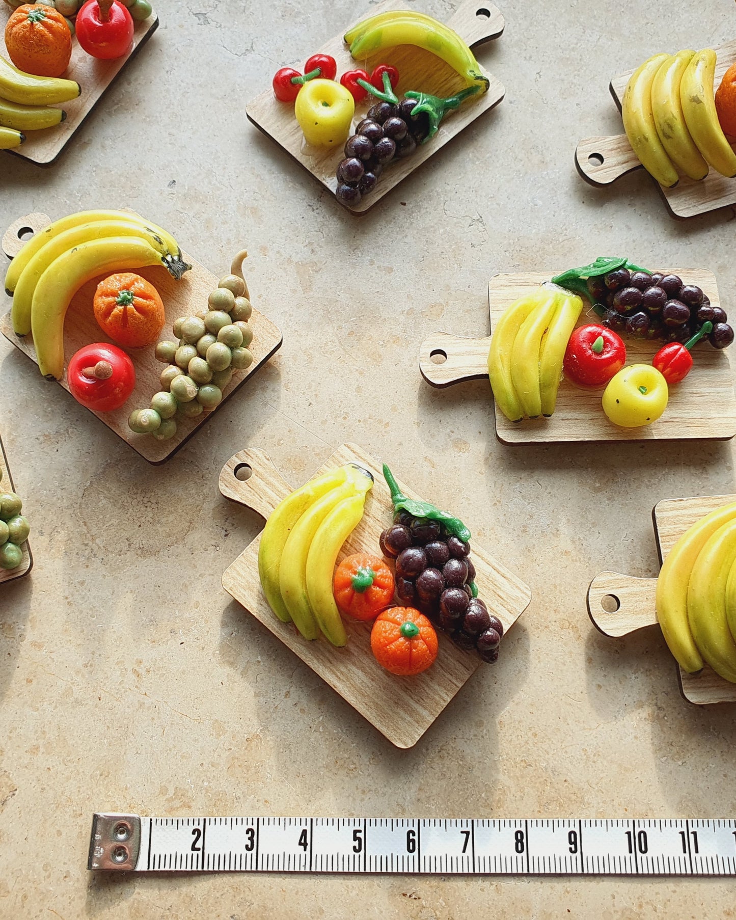 Obstbrett mit Kühlschrankmagnet