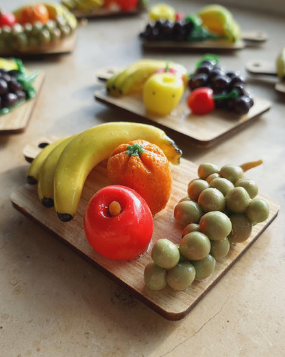 Obstbrett mit Kühlschrankmagnet