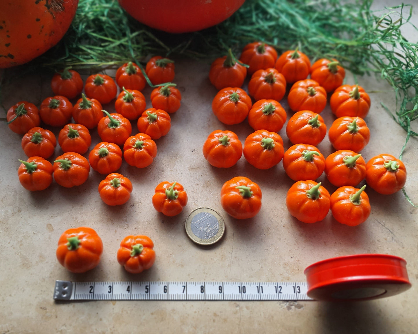 Kürbis als Miniaturen