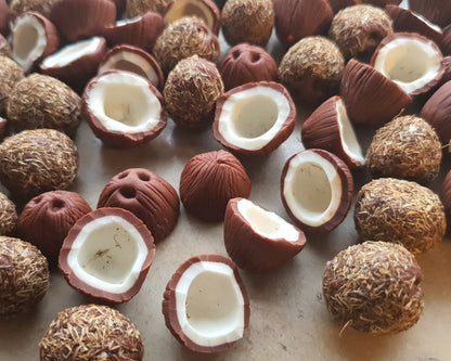 Kokosnuss als Miniaturen