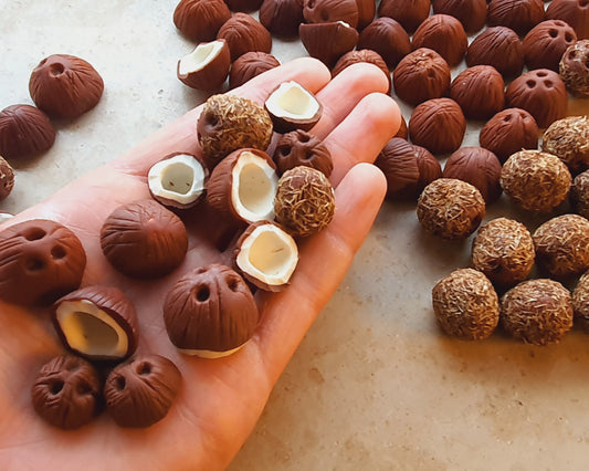 Kokosnuss als Miniaturen