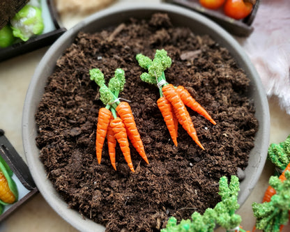 Karottenbund als Miniaturen