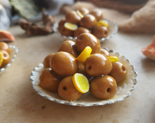 Fake Oliven/Oliven Tapas mit/ohne Kühlschrankmagnet