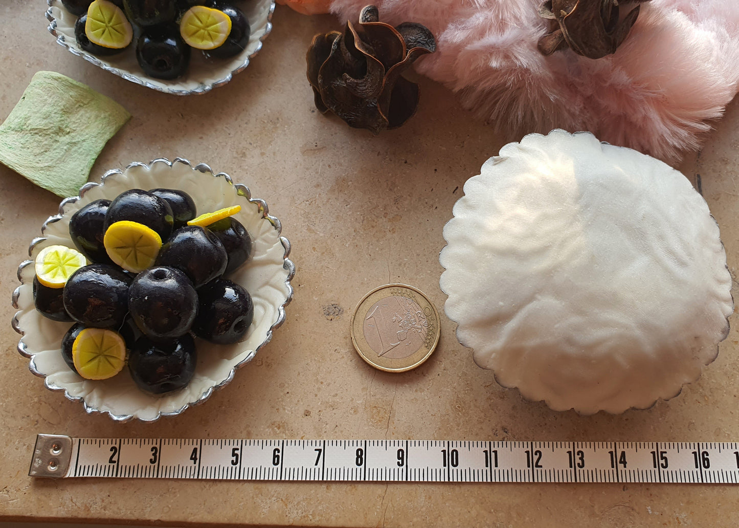 Fake Oliven/Oliven Tapas mit/ohne Kühlschrankmagnet