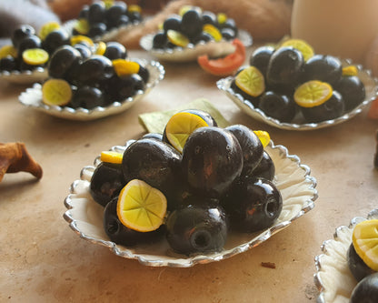 Fake Oliven/Oliven Tapas mit/ohne Kühlschrankmagnet