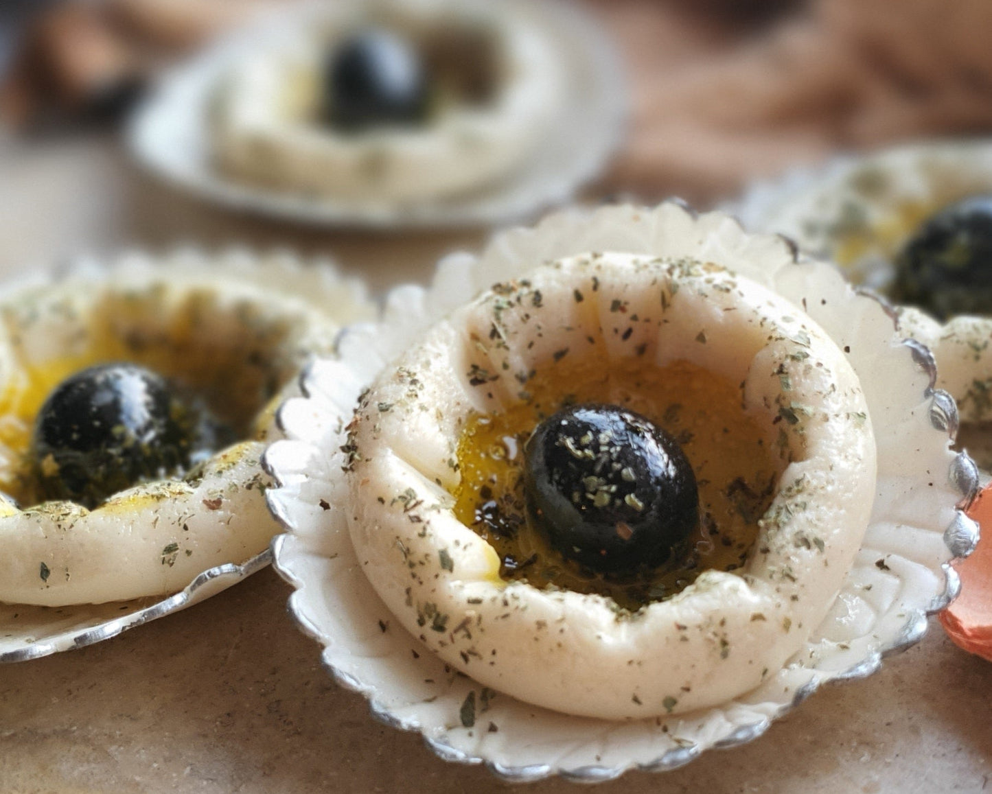 Joghurt/Labneh -Tapas mit/ohne Kühlschrankmagnet