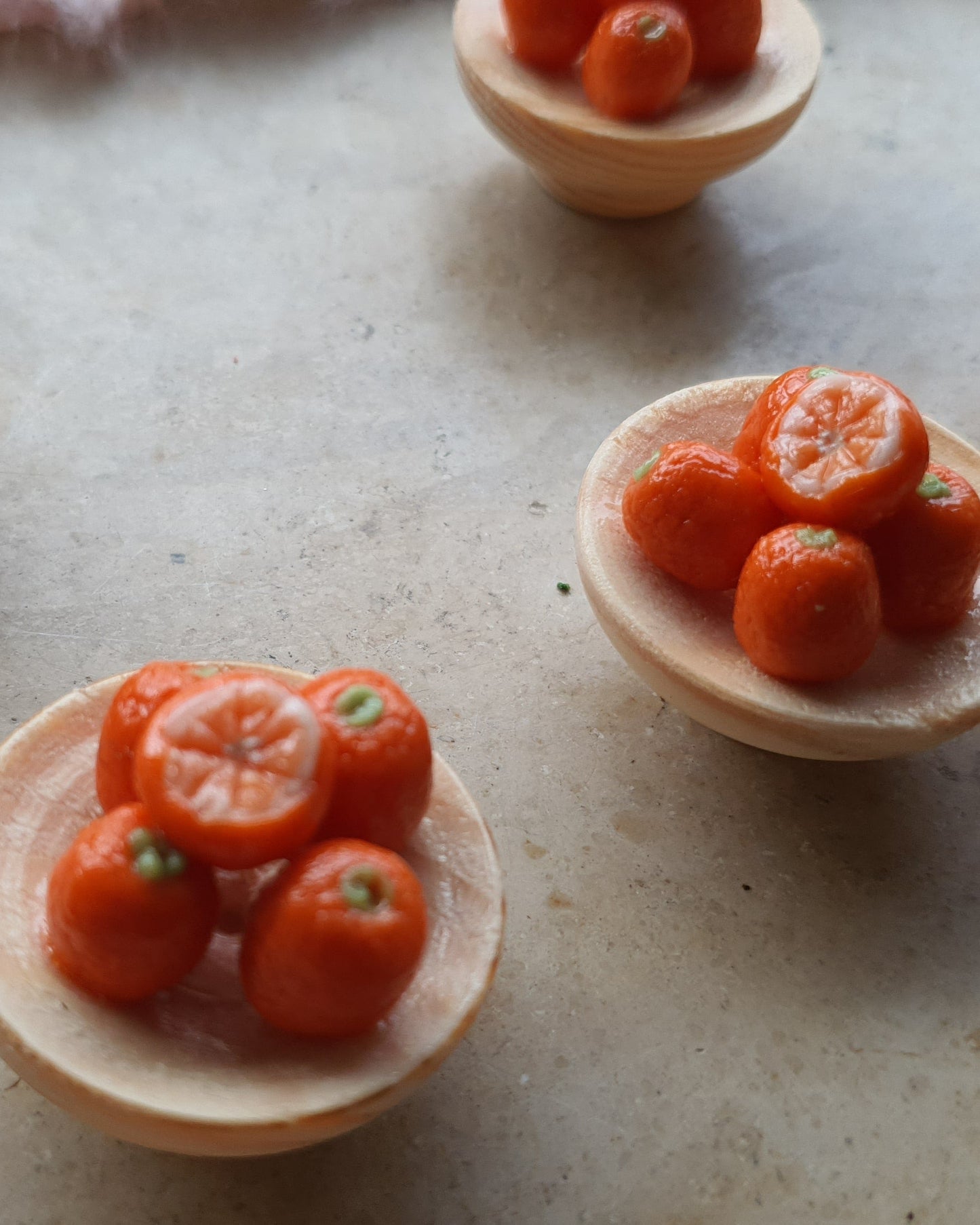 Orangen-Holzschale mit/ohne Kühlschrankmagnet