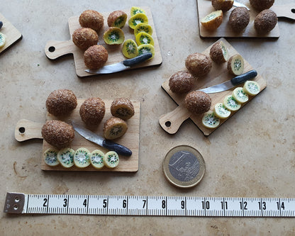 Kiwi Schneidebrett mit/ohne Kühlschrankmagnet