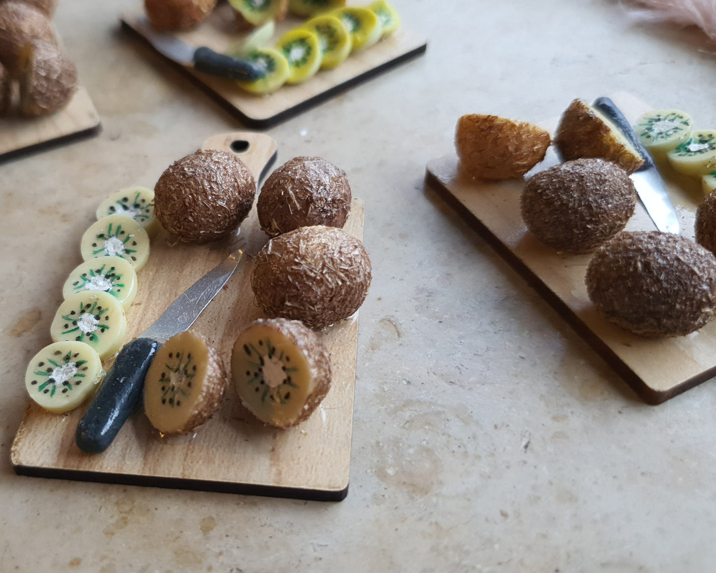 Kiwi Schneidebrett mit/ohne Kühlschrankmagnet