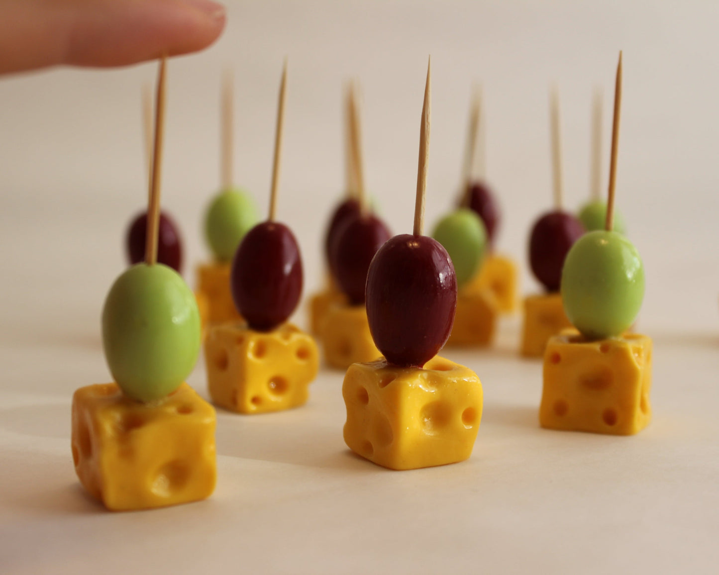 Käse Trauben Spieße, Fake Fingerfood