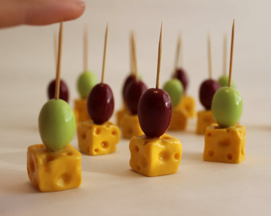 Käse Trauben Spieße, Fake Fingerfood