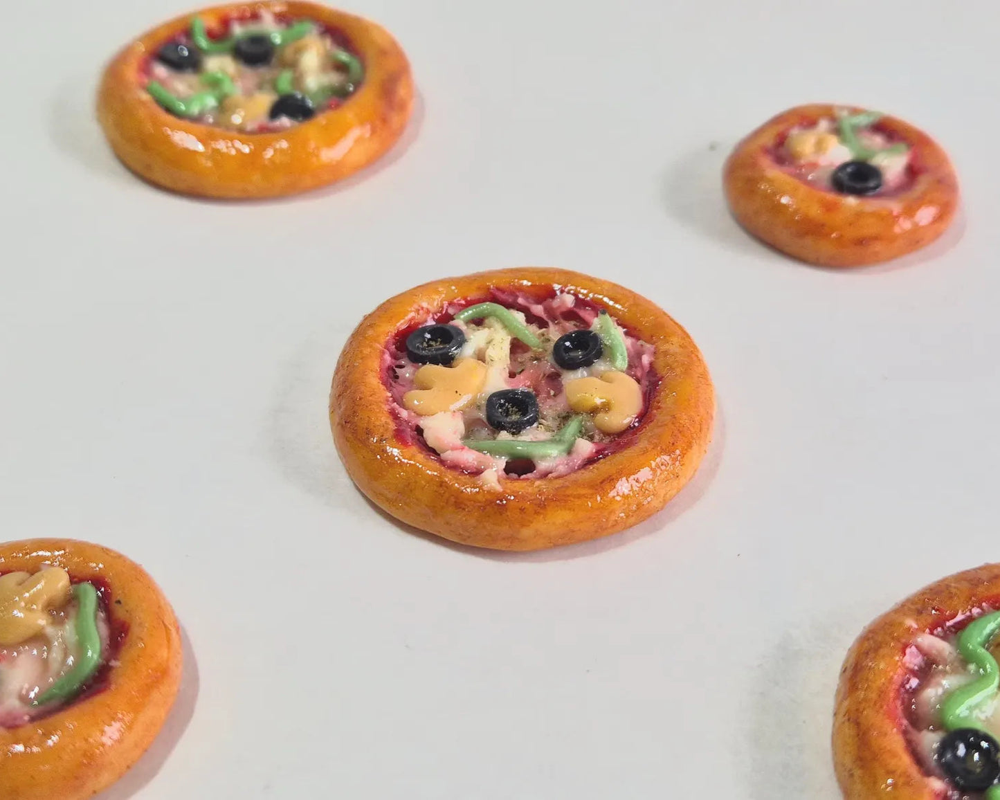 Pizza mit / ohne Kühlschrankmagnet