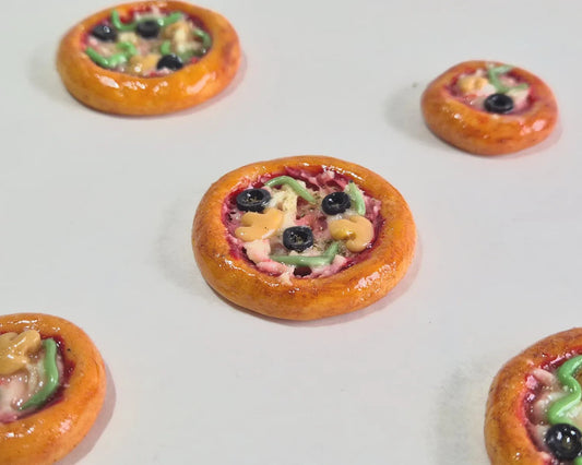 Pizza mit / ohne Kühlschrankmagnet