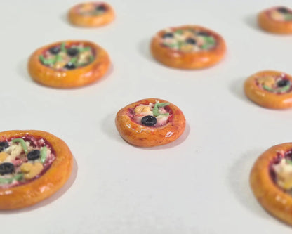 Pizza mit / ohne Kühlschrankmagnet