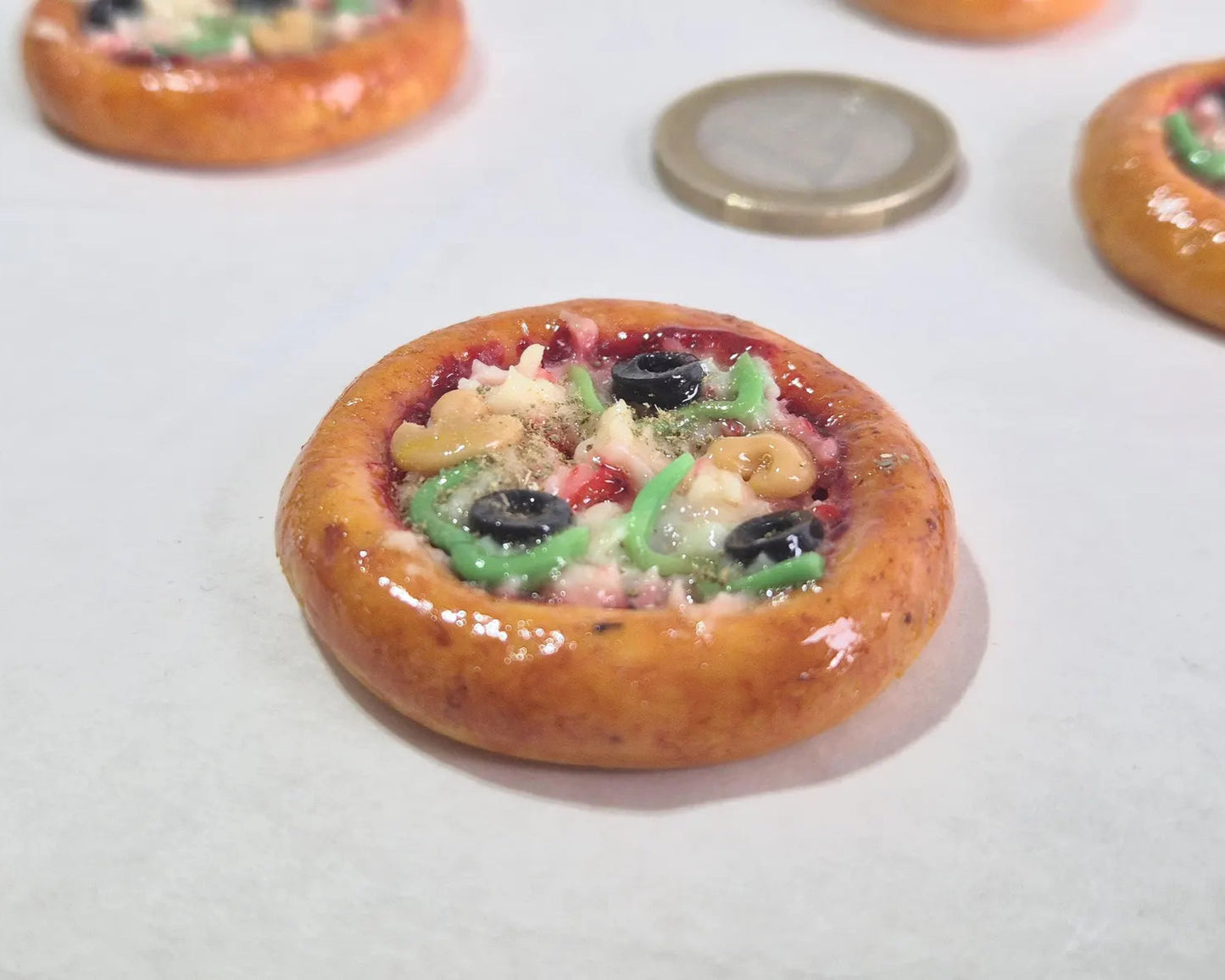 Pizza mit / ohne Kühlschrankmagnet