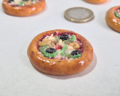 Pizza mit / ohne Kühlschrankmagnet