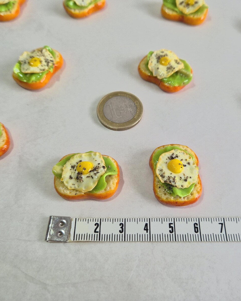 Spiegelei auf Brot mit/ohne Kühlschrankmagnet