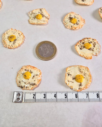 Spiegelei fake als Miniaturen  mit/ohne Magnet