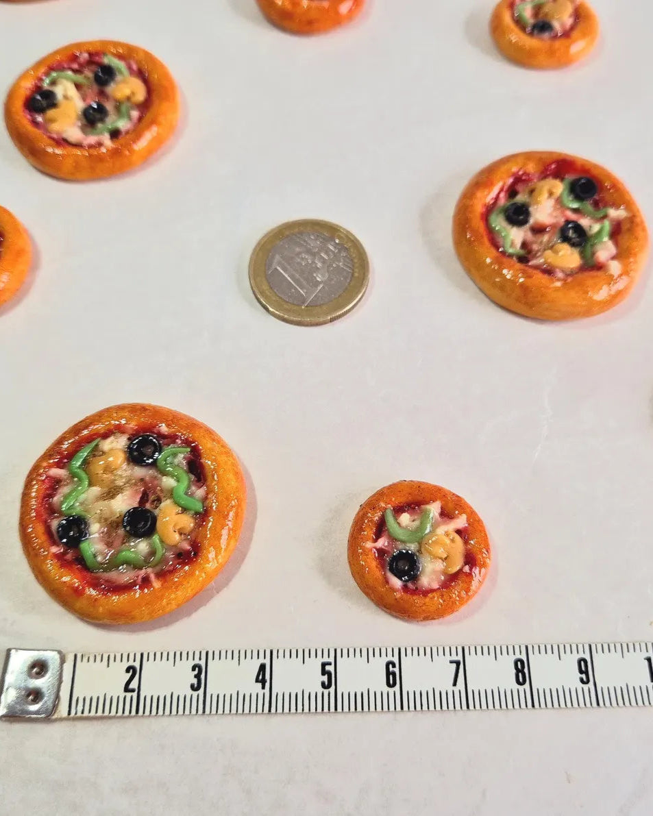 Pizza mit / ohne Kühlschrankmagnet