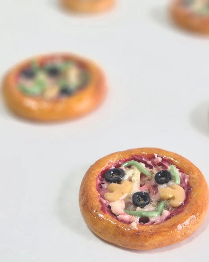 Pizza mit / ohne Kühlschrankmagnet