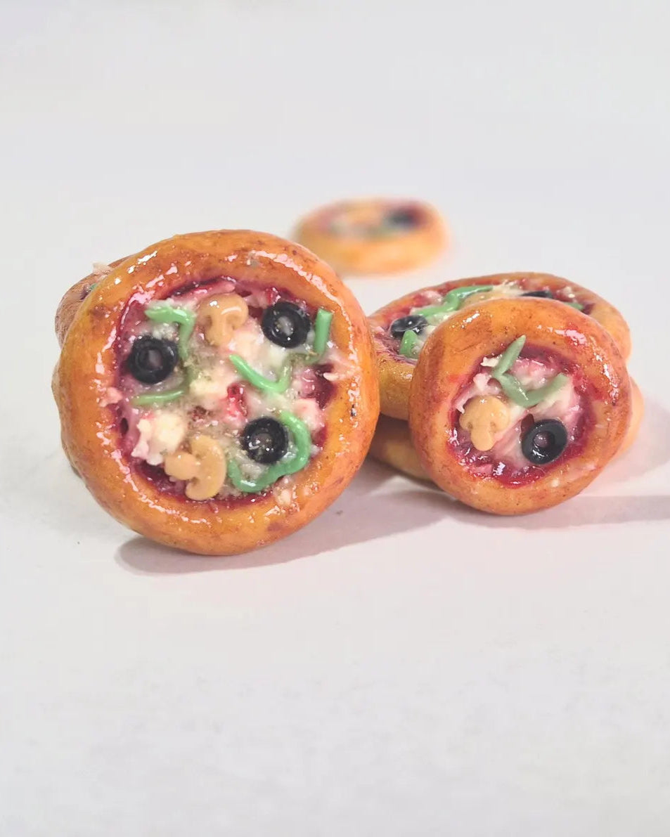 Pizza mit / ohne Kühlschrankmagnet