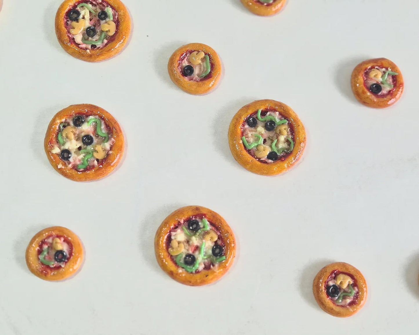 Pizza mit / ohne Kühlschrankmagnet