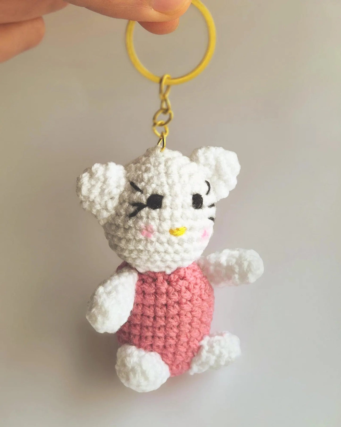 Gehäkelter Mini Teddy-Anhänger