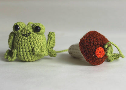 Gehäkelte Frosch Rückspiegel-Anhänger