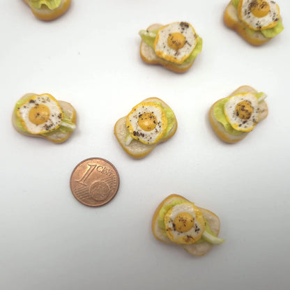 Spiegelei auf Brot mit/ohne Kühlschrankmagnet
