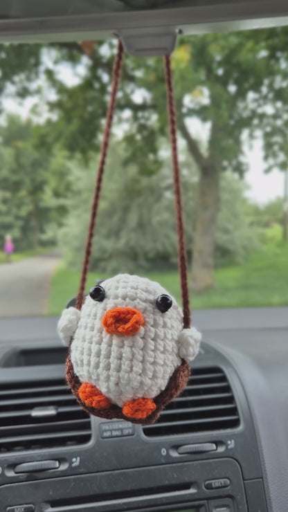 Gehäkelter Ente Rückspiegel-Anhänger